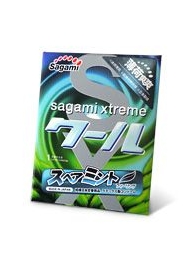 Презерватив Sagami Xtreme Mint с ароматом мяты - 1 шт. - Sagami - купить с доставкой в Королеве