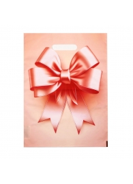 Пакет с принтом в виде банта с вырубной ручкой (30х40 см) - Сима-Ленд - купить с доставкой в Королеве