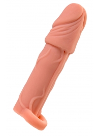 Телесная удлиняющая насадка с подхватом - 16 см. - ToyFa - в Королеве купить с доставкой