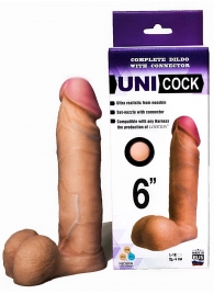 Насадка для страпона фаллической формы UNICOCK 6  - 18 см. - LOVETOY (А-Полимер) - купить с доставкой в Королеве