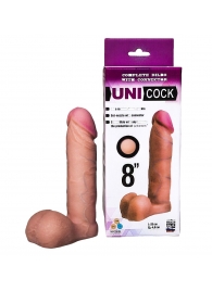 Фаллическая насадка для страпона UNICOCK 8  - 20 см. - LOVETOY (А-Полимер) - купить с доставкой в Королеве