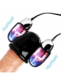 Черная стимулирующая насадка для головки полового члена Multi Speed Vibrating Penis Head Teaser - XR Brands - в Королеве купить с доставкой