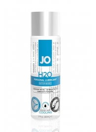 Охлаждающий лубрикант на водной основе JO Personal Lubricant H2O COOLING - 60 мл. - System JO - купить с доставкой в Королеве