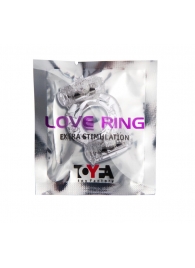 Прозрачное виброкольцо с двумя вибропульками - Toyfa Basic - в Королеве купить с доставкой