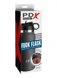 Смуглый мастурбатор-вагина в корпусе-бутылке F*ck Flask - Pipedream - в Королеве купить с доставкой