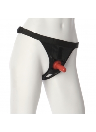 Трусики со штырьком для фиксации насадок Ultra Harness with Plug - Doc Johnson - купить с доставкой в Королеве