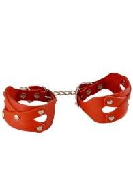Красные наручники «Цезарь» - Sitabella - купить с доставкой в Королеве