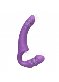 Фиолетовый безремневой страпон Straples Strap-On Dildo - Erokay - купить с доставкой в Королеве