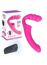 Розовый безремневой страпон Straples Strap-On Dildo - Erokay - купить с доставкой в Королеве