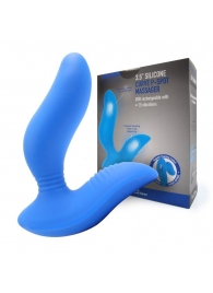 Синий вибромассажер простаты 3,5’’ Curve P-spot Massager - 12 см. - Erokay - в Королеве купить с доставкой
