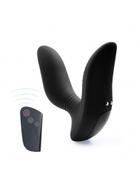 Черный вибромассажер простаты 3,5’’ Remote Control Curve P-spot Massager - 12 см. - Erokay - в Королеве купить с доставкой