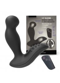 Черный вибромассажер простаты 3,5’’ Remote Control P-spot Massager - 12,5 см. - Erokay - в Королеве купить с доставкой