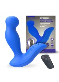 Синий вибромассажер простаты 3,5’’ Remote Control P-spot Massager - 12,5 см. - Erokay - в Королеве купить с доставкой