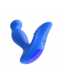 Синий вибромассажер простаты 3,5’’ Remote Control P-spot Massager - 12,5 см. - Erokay - в Королеве купить с доставкой