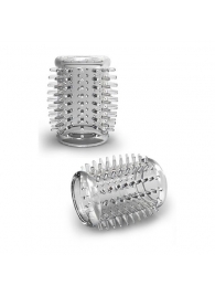 Прозрачная насадка с шипами STAY HARD COCK SLEEVE 01 CLEAR - Blush Novelties - в Королеве купить с доставкой