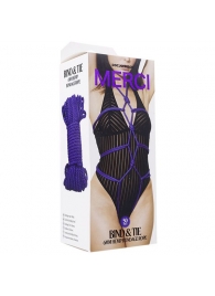 Фиолетовая верёвка для связывания и фиксации Bind Tie - 15,24 м. - Doc Johnson - купить с доставкой в Королеве