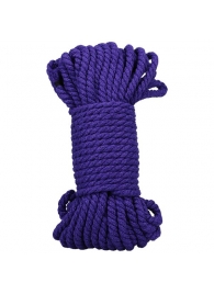 Фиолетовая верёвка для связывания и фиксации Bind Tie - 15,24 м. - Doc Johnson - купить с доставкой в Королеве