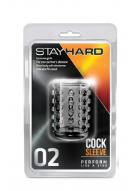 Прозрачная насадка на пенис с шишечками STAY HARD COCK SLEEVE 02 CLEAR - Blush Novelties - в Королеве купить с доставкой