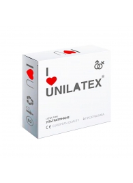 Ультратонкие презервативы Unilatex Ultra Thin - 3 шт. - Unilatex - купить с доставкой в Королеве