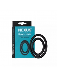 Черное двойное эрекционное кольцо Nexus Enduro Double - Nexus Range - в Королеве купить с доставкой