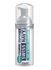 Очищающая пенка для игрушек и тела Toy   Body Cleaner Foamer - 47 мл. - Swiss navy - купить с доставкой в Королеве