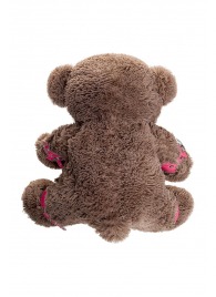 Бондажный набор: бурый мишка с розовыми оковами и наручниками - Pecado - купить с доставкой в Королеве