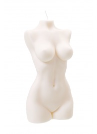Белая интерьерная свеча в форме женского торса - 850 гр. - Pecado - купить с доставкой в Королеве