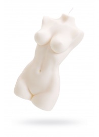 Белая интерьерная свеча в форме женского торса - 850 гр. - Pecado - купить с доставкой в Королеве
