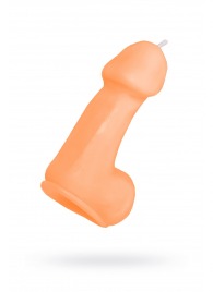 Оранжевая свеча в форме пениса - 47 гр. - Pecado - купить с доставкой в Королеве
