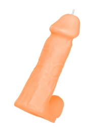 Оранжевая сувенирная свеча «Пенис» - Pecado - купить с доставкой в Королеве
