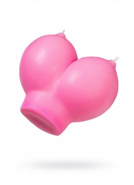 Розовая свеча «Сиськи» - 150 гр. - Pecado - купить с доставкой в Королеве