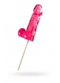 Розовый леденец в форме члена со вкусом айриш крим - 173 гр. - Sosuчki - купить с доставкой в Королеве