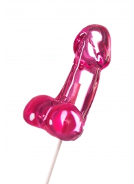 Розовый леденец в форме члена со вкусом айриш крим - 80 гр. - Sosuчki - купить с доставкой в Королеве