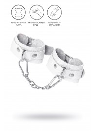 Белые узкие наручники-браслеты со скруглёнными углами - Pecado - купить с доставкой в Королеве