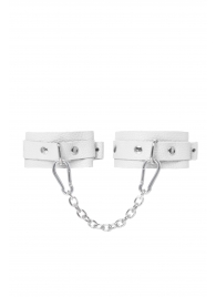 Белые мини-оковы со скруглёнными углами - Pecado - купить с доставкой в Королеве