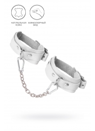 Белые мини-оковы со скруглёнными углами - Pecado - купить с доставкой в Королеве