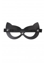 Черная открытая маска с ушками кошки - Pecado - купить с доставкой в Королеве
