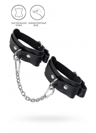 Черные мини-оковы со скруглёнными углами - Pecado - купить с доставкой в Королеве