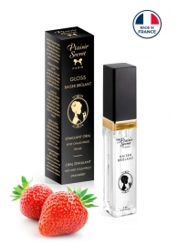 Стимулирующий блеск для губ со вкусом клубники - 7 мл. - Plaisir Secret - купить с доставкой в Королеве