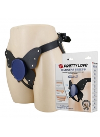 Синие трусики харнесс с платформой Caludio II - Baile - купить с доставкой в Королеве