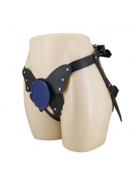 Синие трусики харнесс с платформой Caludio II - Baile - купить с доставкой в Королеве