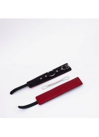 Черно-красные кожаные оковы - Crazy Handmade - купить с доставкой в Королеве