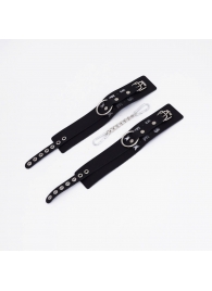 Черные кожаные оковы Sex - Crazy Handmade - купить с доставкой в Королеве