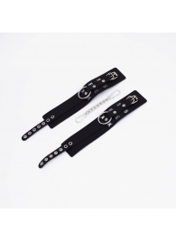 Черные кожаные оковы Sex - Crazy Handmade - купить с доставкой в Королеве