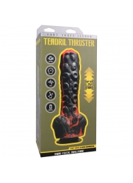 Черно-красная мини-машина на присоске Tendril Thruster - 21,6 см. - Doc Johnson - купить с доставкой в Королеве