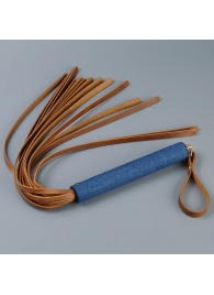 Плеть с джинсовой ручкой «Дикий Запад» - 60 см. - Sitabella - купить с доставкой в Королеве