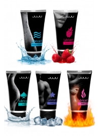 Набор из 5 лубрикантов JUJU (увлажняющий, Hot+, Long, Anal, малина) - JuJu - купить с доставкой в Королеве