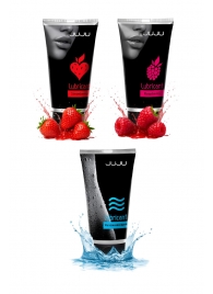 Набор из 3 лубрикантов JUJU (увлажняющий, клубника, малина) - JuJu - купить с доставкой в Королеве