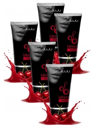 Набор из 5 съедобных лубрикантов JUJU со вкусом вишни - JuJu - купить с доставкой в Королеве