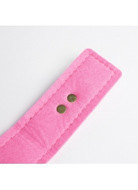 Черно-розовый ошейник с золотистой фурнитурой - Crazy Handmade - купить с доставкой в Королеве